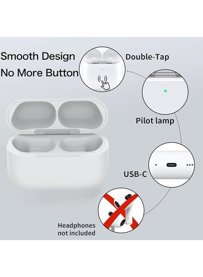 علبة شحن لاسلكية متوافقة مع AirPods Pro الجيل الثالث 2025 (غير متوافقة مع الجيل الثاني)، منفذ USB-C، بديل لعلبة شحن AirPods Pro 3 (السماعات غير متضمنة). - Image 2